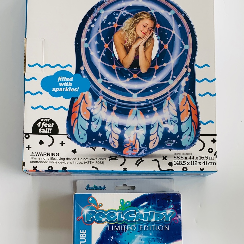 Beach or pool floats lot of 2 with sparkles